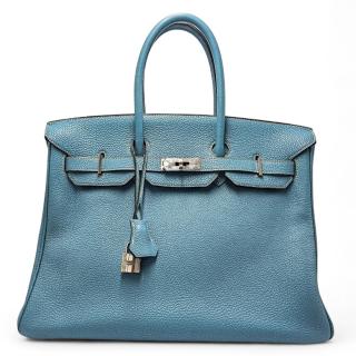 Birkin 35 Blue Jean