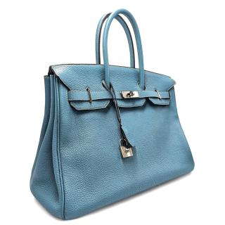 Birkin 35 Blue Jean