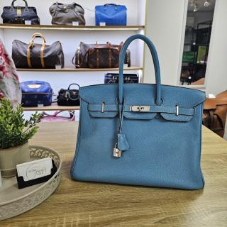 Birkin 35 Blue Jean
