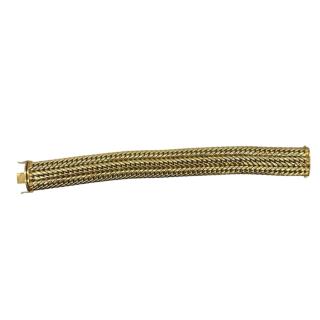 Bracelet Or Jaune Maille Tressée