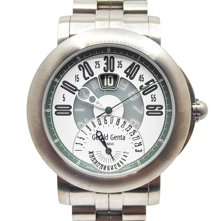 Gérald Genta Arena Bi-Retro White Dial