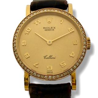 Rolex Cellini Vintage Or 18ct & Diamants