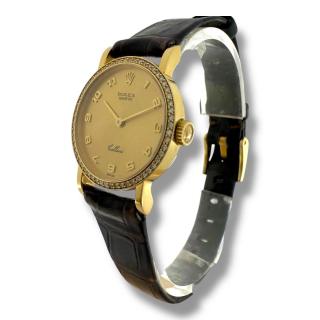Rolex Cellini Vintage Or 18ct & Diamants