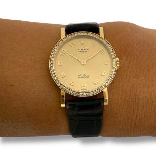 Rolex Cellini Vintage Or 18ct & Diamants