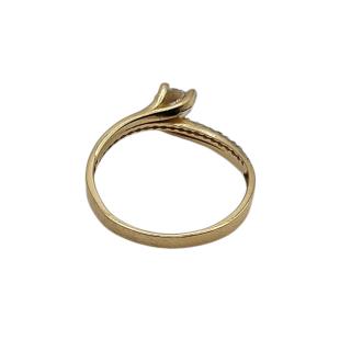 BAGUE OR JAUNE 14 CT