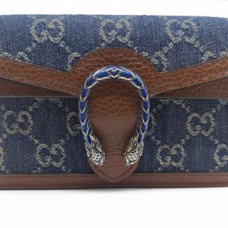 Sac à main Gucci Dionysus Denim Bleu Mini