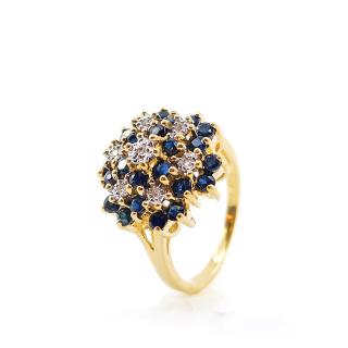 Bague Diamants & Saphir