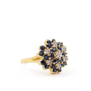 Bague Diamants & Saphir
