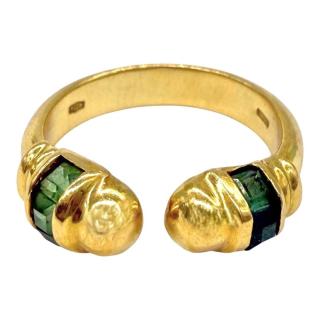 Bague Or 18Ct & Emeraudes