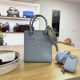 Sac à main Prada Saffiano Bleu