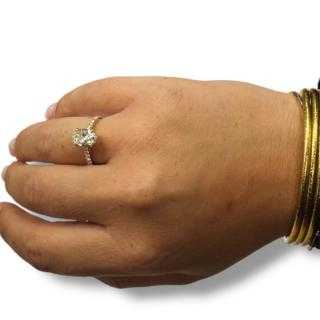 Bague Or Jaune & Diamants