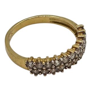 BAGUE OR JAUNE 18 CT