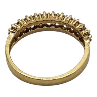 BAGUE OR JAUNE 18 CT