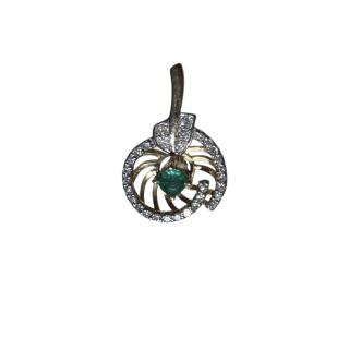BO OR 9K 3.45GRS DIAMANTS EMERAUDE