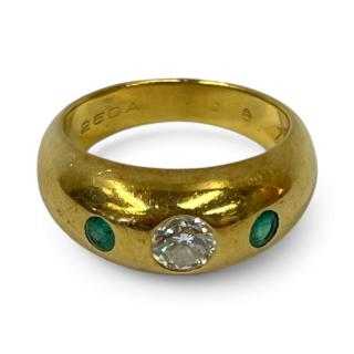 Bague Cartier Daphné Or 18ct Diamant & Emeraudes
