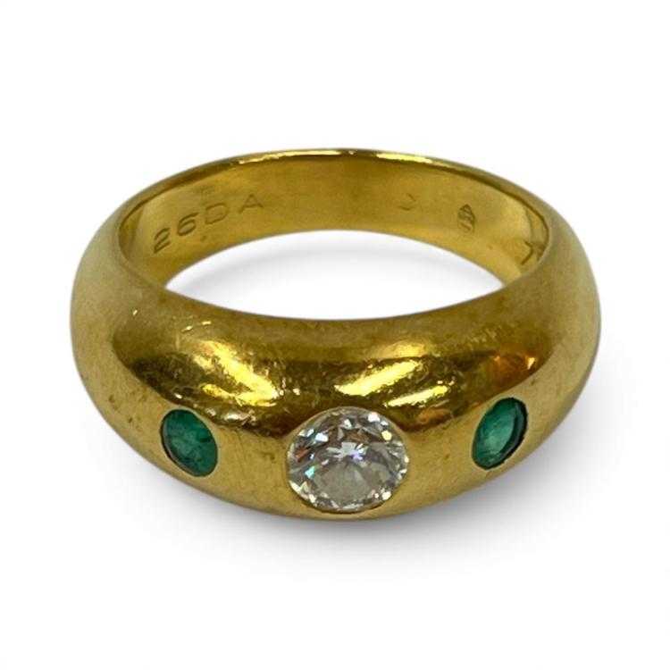 Bague Cartier Daphné Or 18ct Diamant & Emeraudes