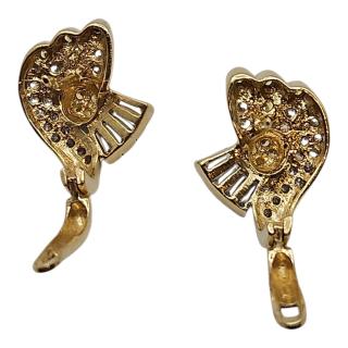 BOUCLES D'OREILLES OR JAUNE 14 CT