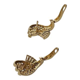 BOUCLES D'OREILLES OR JAUNE 14 CT