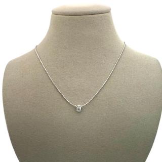 Collier Or Blanc 18Ct & Diamant