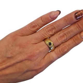 BAGUE OR 18 CT