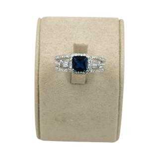 Bague Or 18 Ct Saphir&Diamants