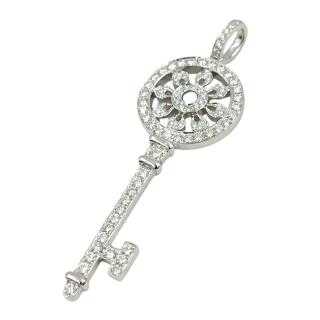 Pendentif Or Blanc 18 Ct & Diamants