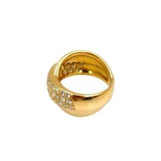 Bague Or Jaune 18 Ct & Diamants