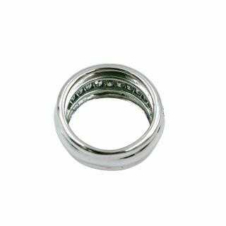 Bague Or Blanc 18 Ct & Diamants
