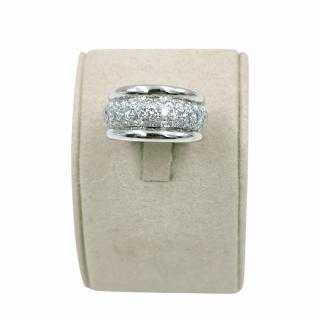 Bague Or Blanc 18 Ct & Diamants