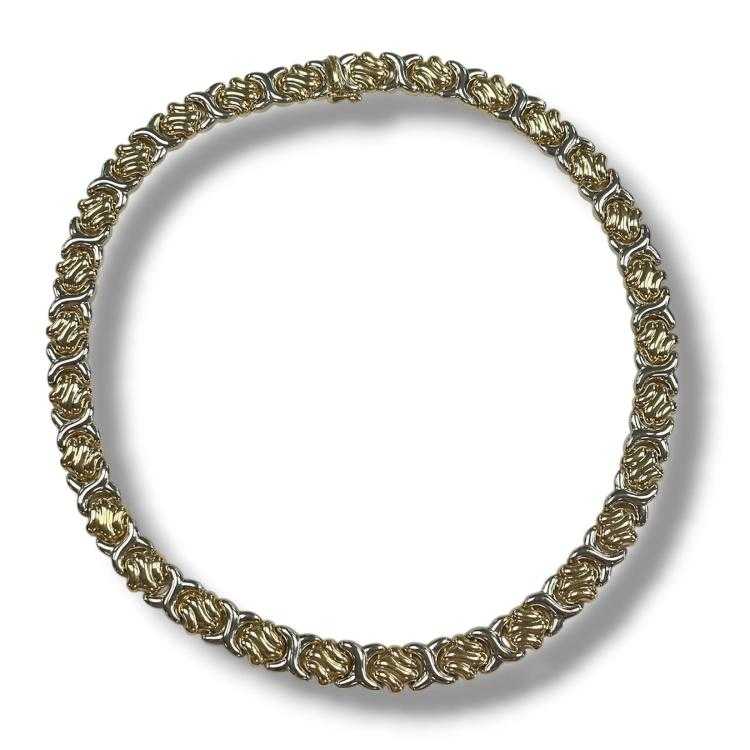 Collier Carl Bucherer or jaune et blanc 18ct