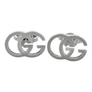 Boucles D'Oreille Gucci Or blanc 18ct