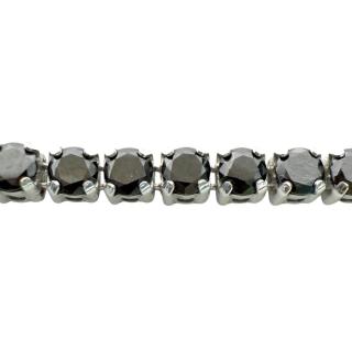 Tennis Sergio Ferris Or Blanc 18ct & Diamants Noir