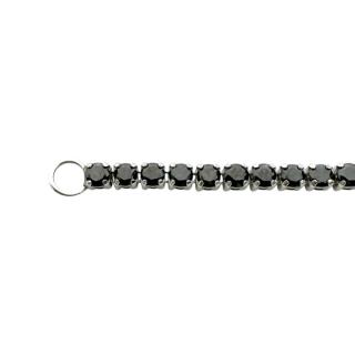 Tennis Sergio Ferris Or Blanc 18ct & Diamants Noir