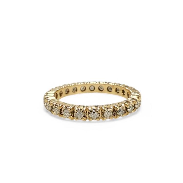 Bague Or Jaune 18ct Diamants