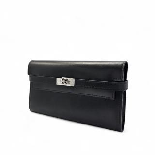 Portefeuille Hermès Kelly Box Black