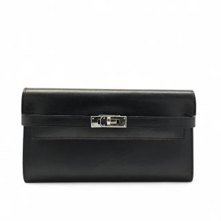 Portefeuille Hermès Kelly Box Black