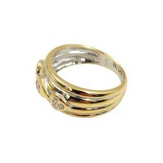Bague Or Jaune&Blanc 18 Ct