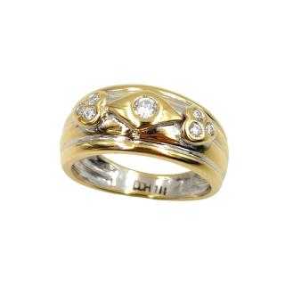 Bague Or Jaune&Blanc 18 Ct
