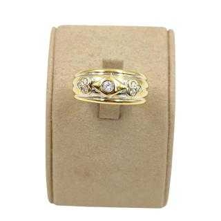 Bague Or Jaune&Blanc 18 Ct