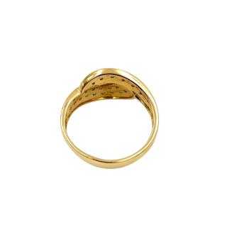Bague Or Jaune 18 Ct & Diamants
