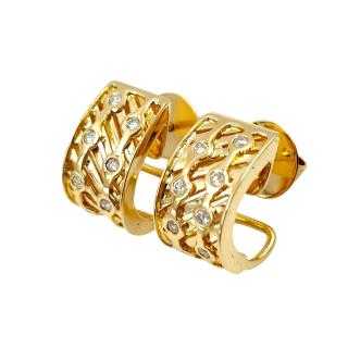 Boucles d'Oreilles Or Jaune 18 Ct