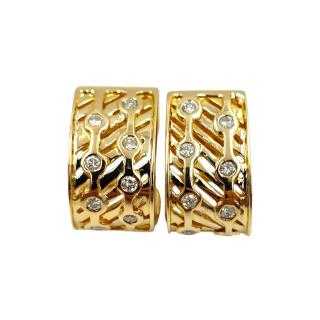Boucles d'Oreilles Or Jaune 18 Ct