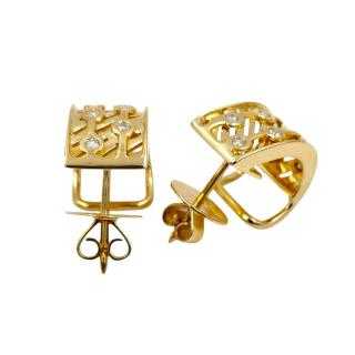 Boucles d'Oreilles Or Jaune 18 Ct