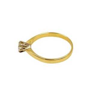 Bague Or Jaune 18 Ct & Diamant