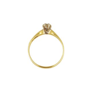 Bague Or Jaune 18 Ct & Diamant