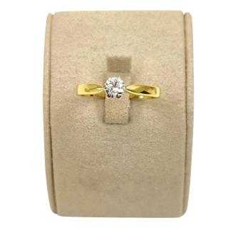 Bague Or Jaune 18 Ct & Diamant