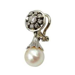 Boucles d'Oreilles Or Blanc 18 Ct