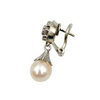 Boucles d'Oreilles Or Blanc 18 Ct