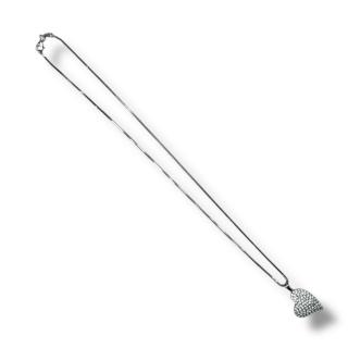Collier Coeur Or Blanc 18ct