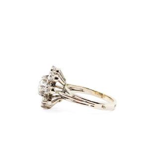 Bague Or Blanc 18k Diamants ( 0.89Ct )